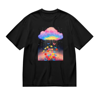 Colorful Cloud Rainbow Print Unisex T-Shirt