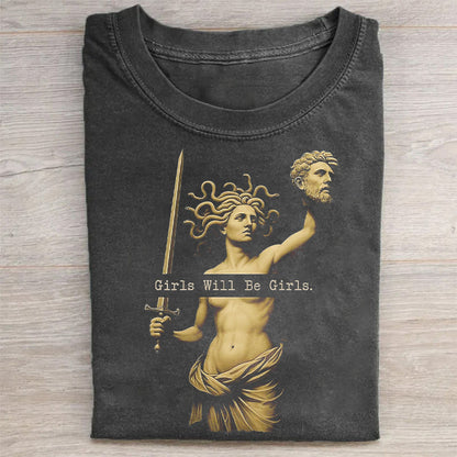 Retro Medusa with the Head of Perseus T-shirt