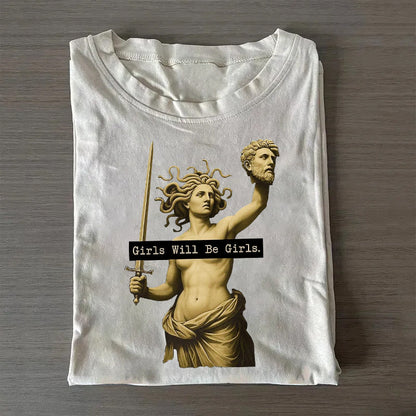 Retro Medusa with the Head of Perseus T-shirt