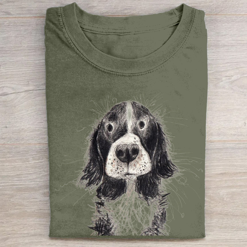 The Cute Dog Vintage T-shirt