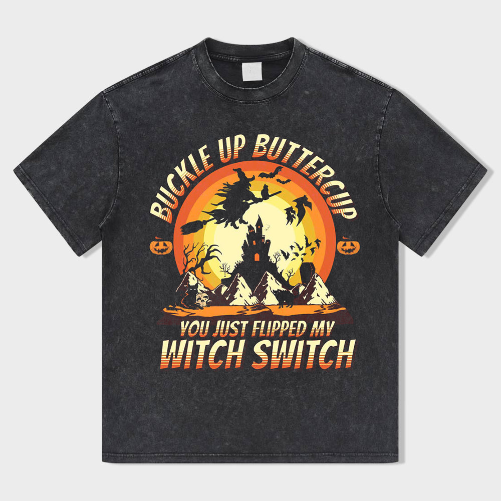 Mystic Switch Acid Wash T-Shirt - heygraff
