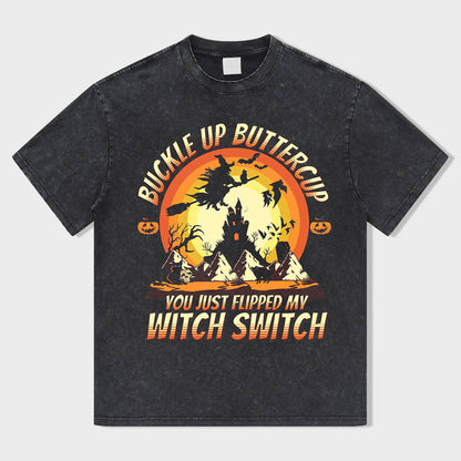 Mystic Switch Acid Wash T-Shirt - heygraff