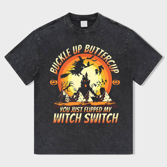 Mystic Switch Acid Wash T-Shirt - heygraff