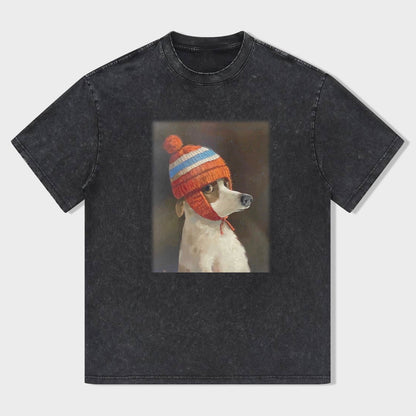 PUPPIES WITH COLD HATS T-SHIRT