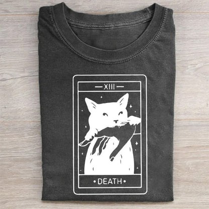 Tarot Card Black Cat T-shirt