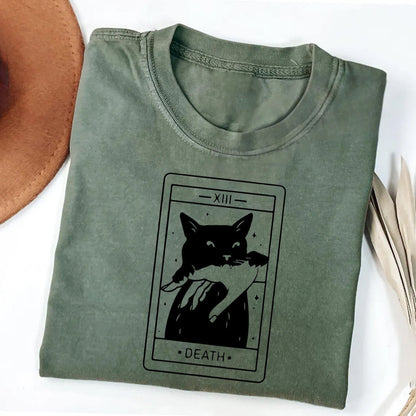 Tarot Card Black Cat T-shirt