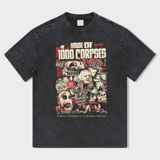 Scarlet Feast Acid Wash T-Shirt - heygraff