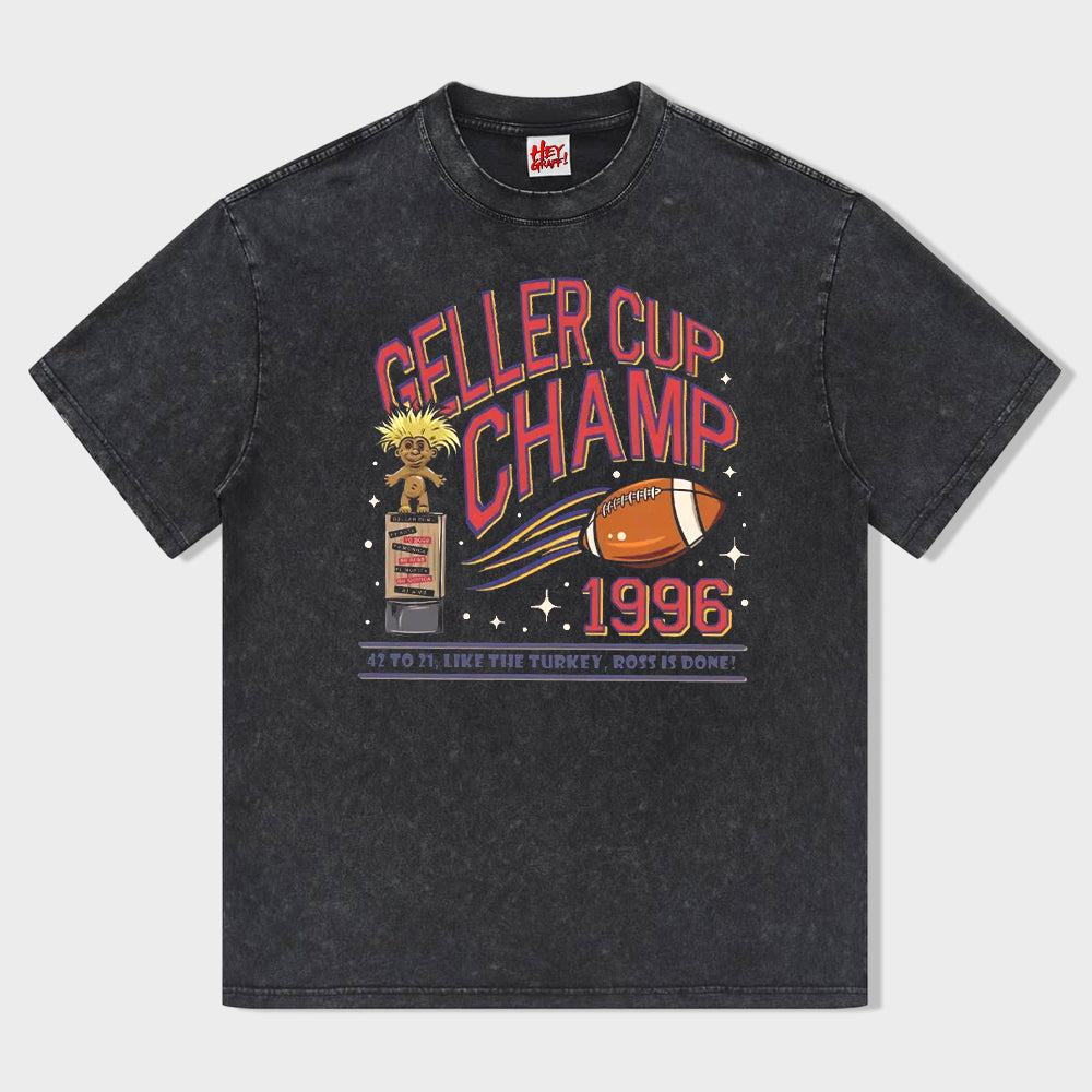 Geller Bowl 90s Nostalgia T-shirt - heygraff