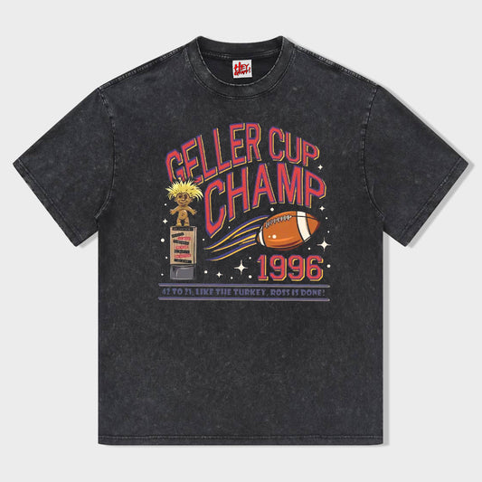 Geller Bowl 90s Nostalgia T-shirt - heygraff