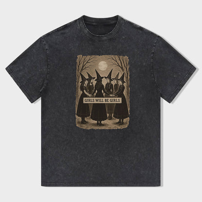 Halloween Girls Will Be Girls Witch Unisex T-shirt