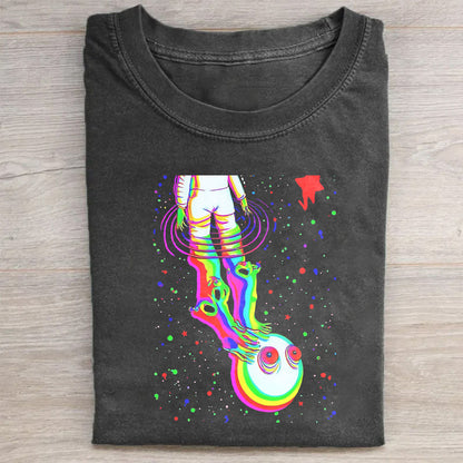 Colorful Skull Design Graphic T-Shirt