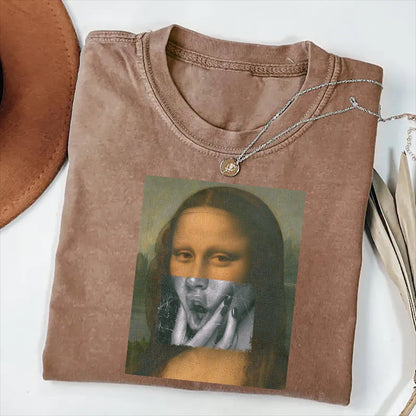 Mona Lisa Art Print Graphic T-Shirt