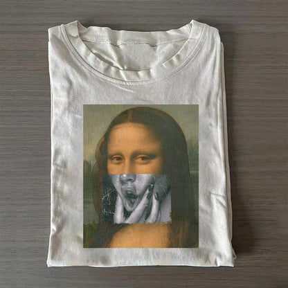 Mona Lisa Art Print Graphic T-Shirt