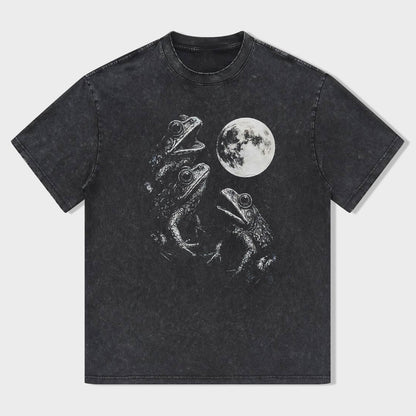 Frogs Howling To Moon T-shirt