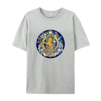 Buddhist Thangka Art T-Shirt  Golden Buddha