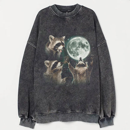 Three Raccoons Moon T-shirt