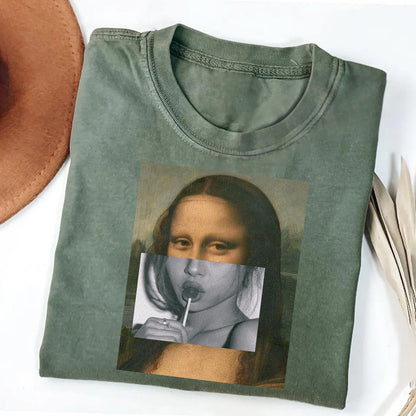 Mona Lisa Art Print Graphic T-Shirt