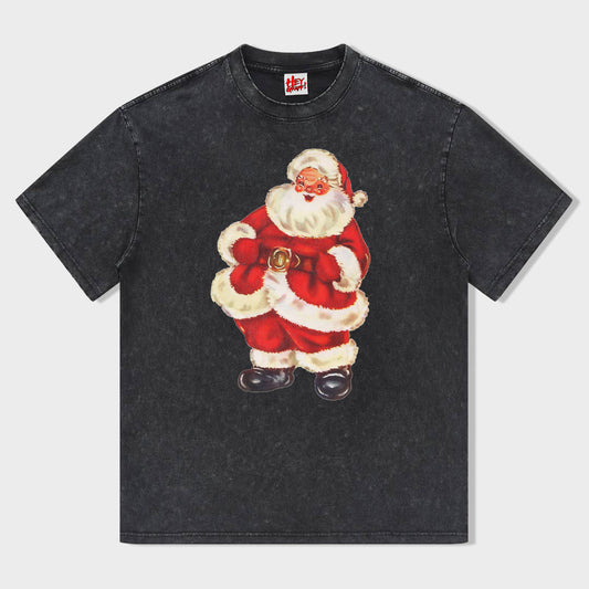 Vintage Santa Comfort Colors T-shirt - heygraff