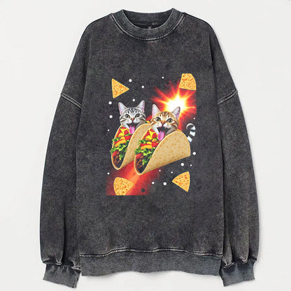 Cute Cat Taco Graphic T-Shirt