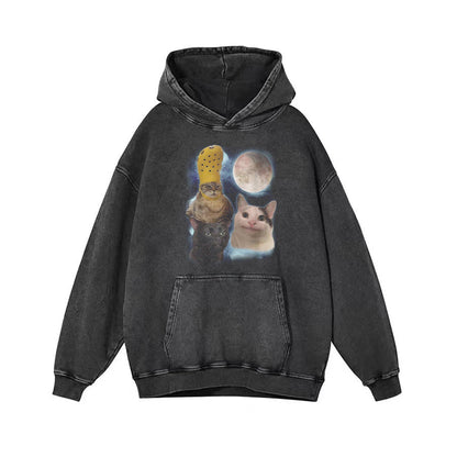 Three Cat Moon T-shirt