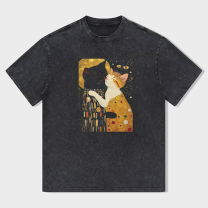 Cat Art Print T-Shirt