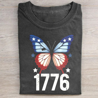 Patriotic Butterfly 1776 T-Shirt