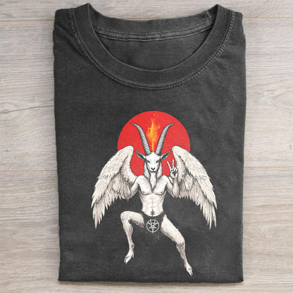Angel Demon Wings T-Shirt with Unique Design for Men Women - Gothic Style Graphic Tee - Comfortable Casual Short Sleeve Top