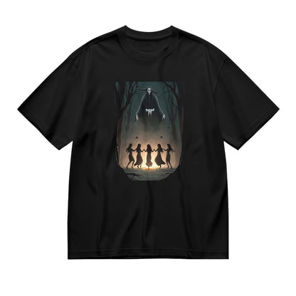 Mysterious Forest Silhouette Art Graphic T-Shirt