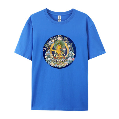 Buddhist Thangka Art T-Shirt  Golden Buddha