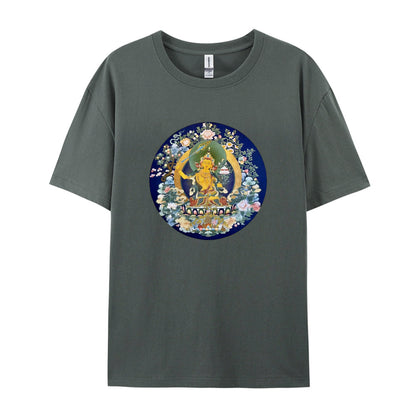 Buddhist Thangka Art T-Shirt  Golden Buddha