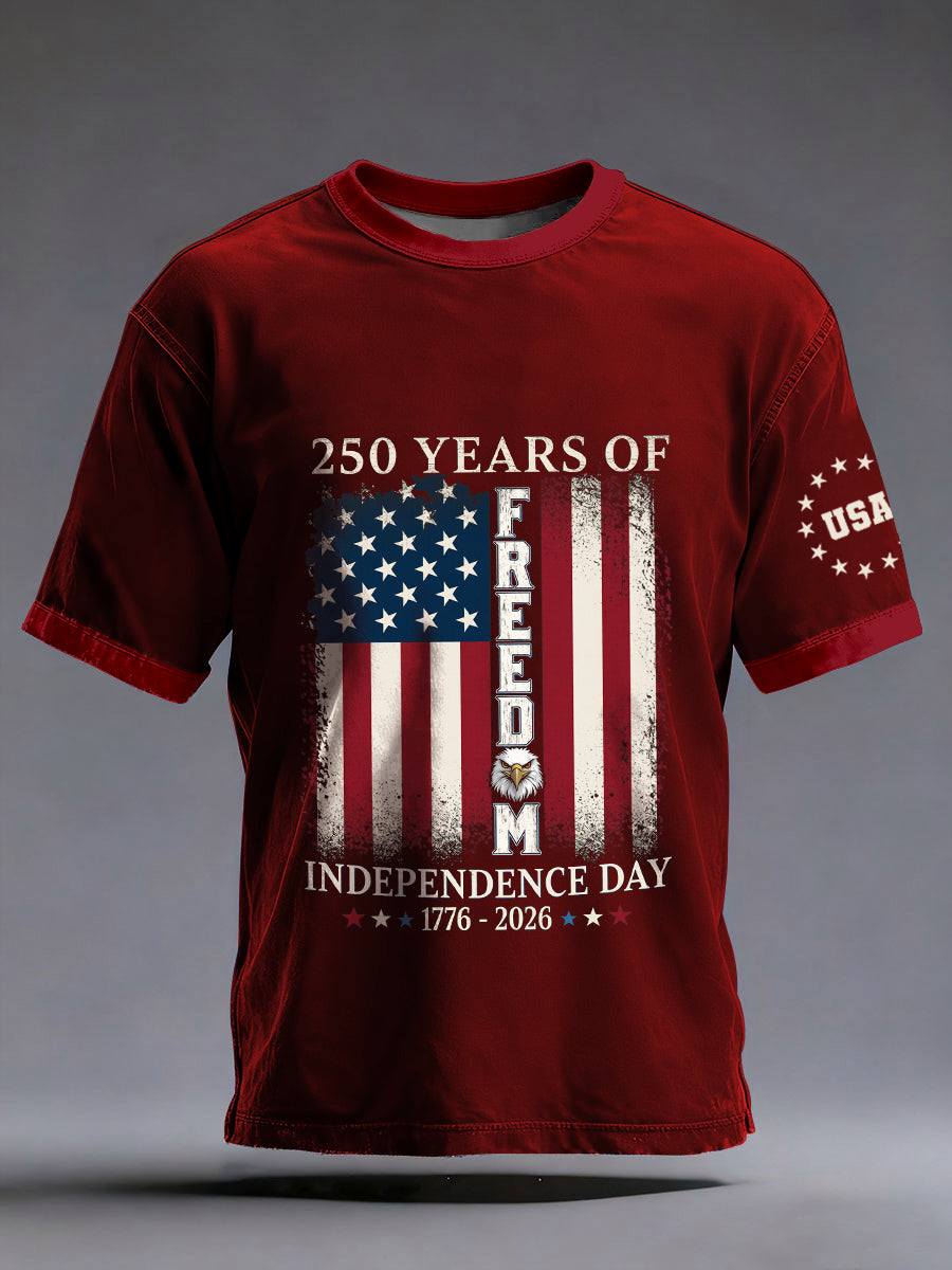 250th Anniversary Print T-Shirt For Men