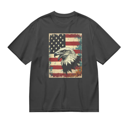 American Flag Eagle Graphic T-Shirt