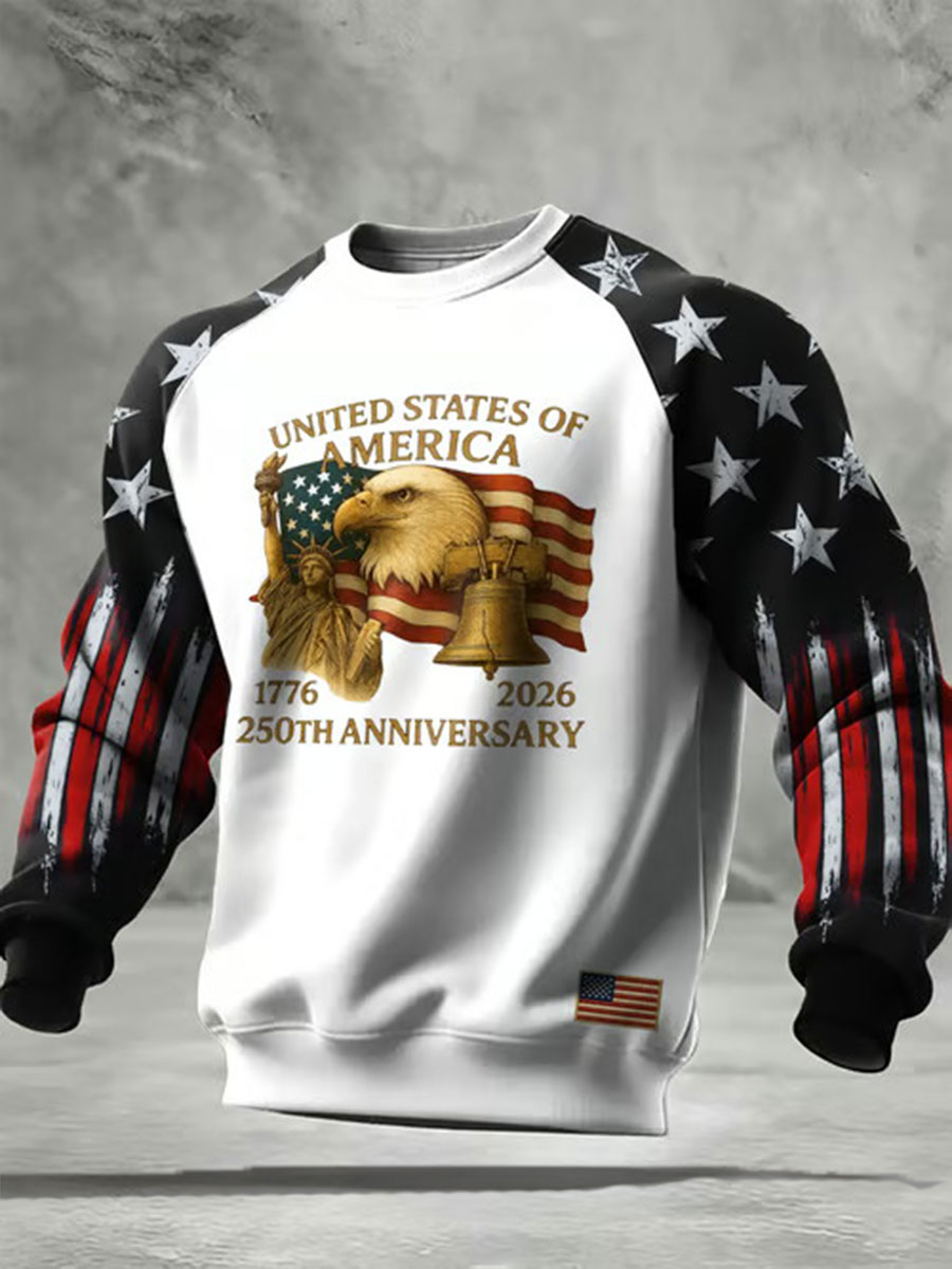 250th Anniversary Printed Casual Sweatshirt For Men