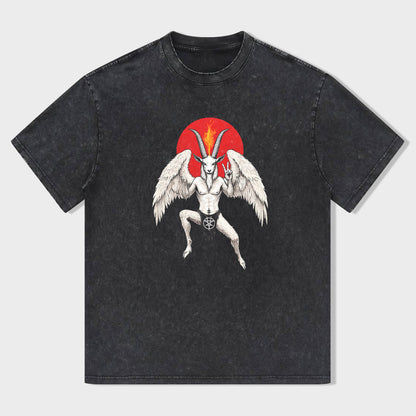 Angel Demon Wings T-Shirt with Unique Design for Men Women - Gothic Style Graphic Tee - Comfortable Casual Short Sleeve Top