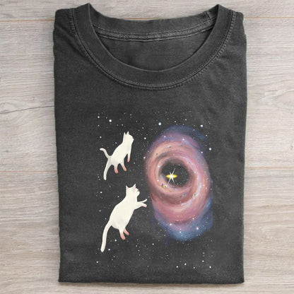 Cats in Space Graphic T-Shirt