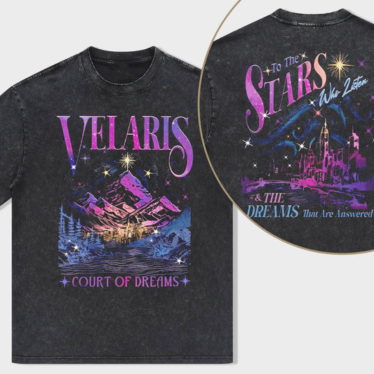 Velaris City Of Starlight Two-Sided t-shirt - heygraff