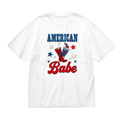 American Babe Patriotic Graphic T-Shirt