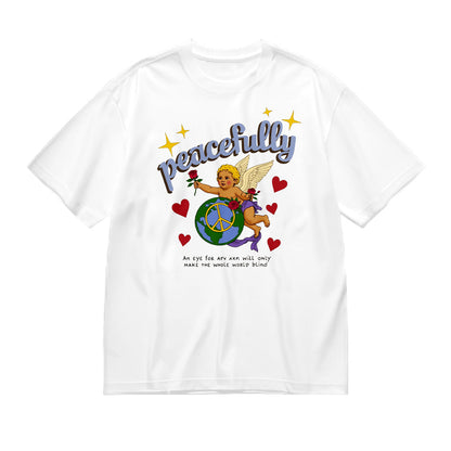 Peacefully Angel Graphic T-Shirt