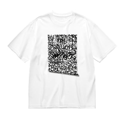 Abstract Black and White Graphic T-Shirt