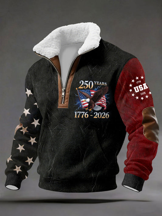 250 Years 1776-2026 Patriotic Tops For Men