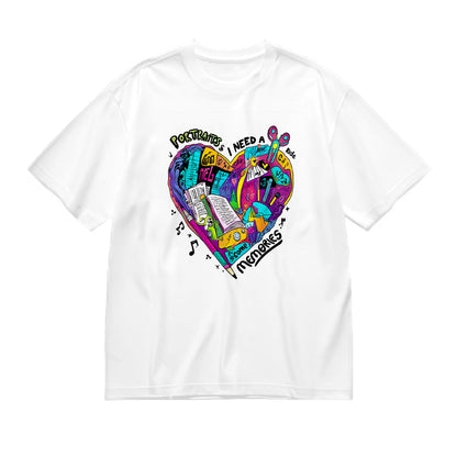 Colorful Heart Graphic T-Shirt