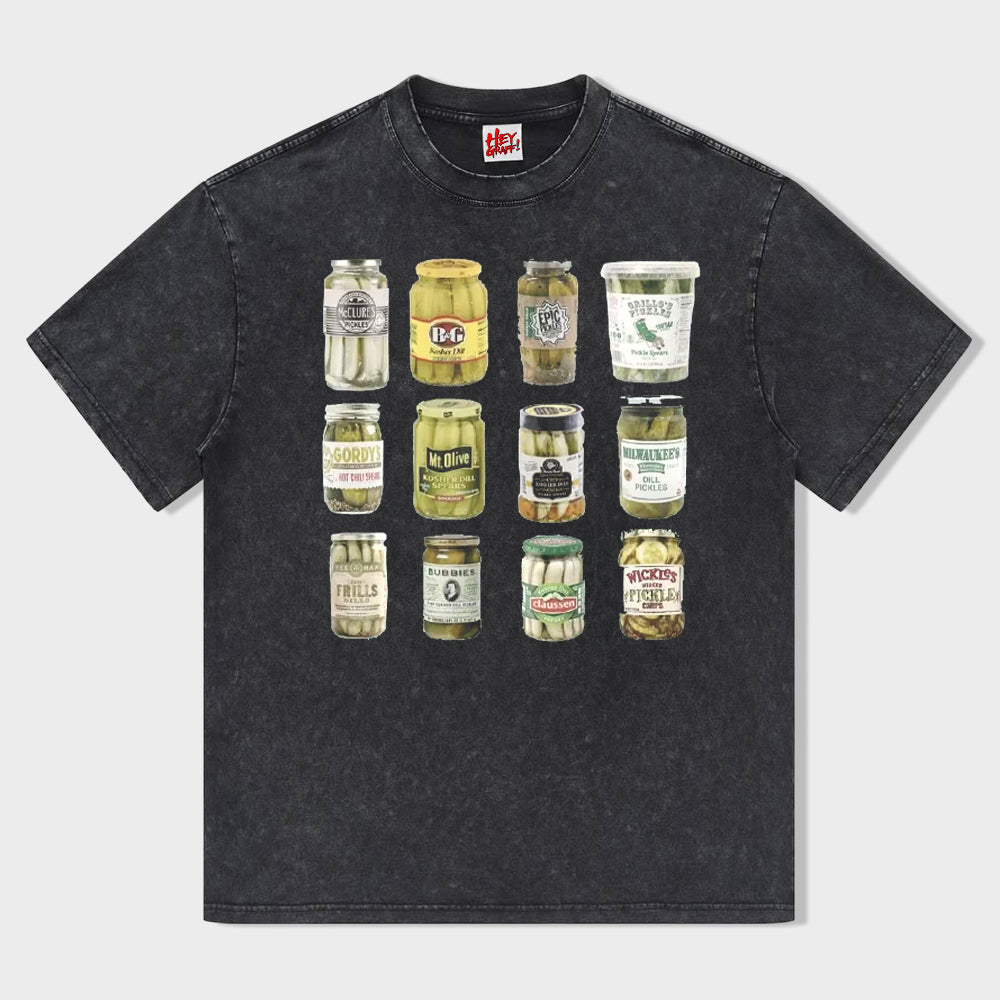 Vintage Canned Pickles T-shirt - heygraff