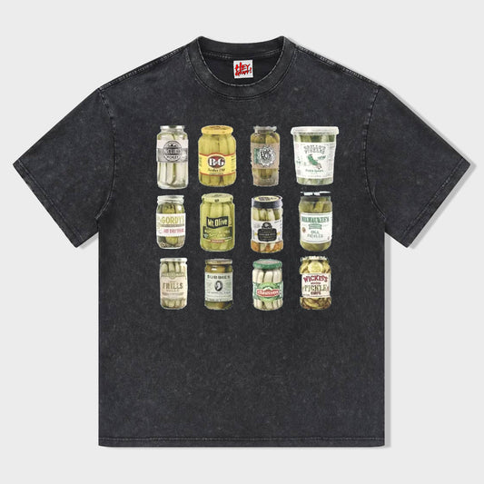 Vintage Canned Pickles T-shirt - heygraff