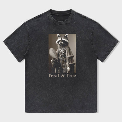 Feral & Free Raccoon Graphic T-Shirt