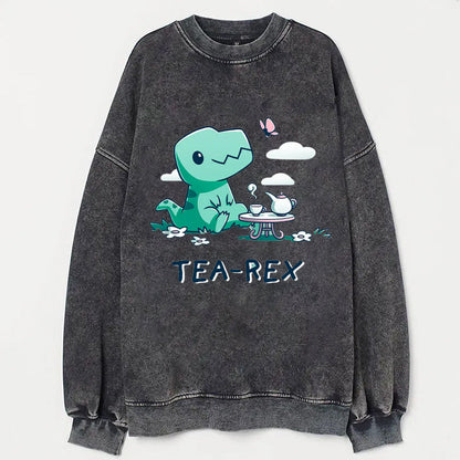 Tea Rex Funny T-shirt