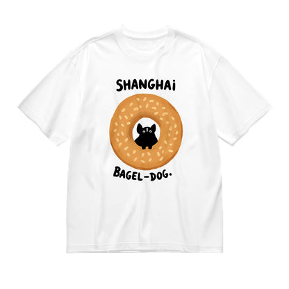 Shanghai Bagel Dog Graphic T-Shirt