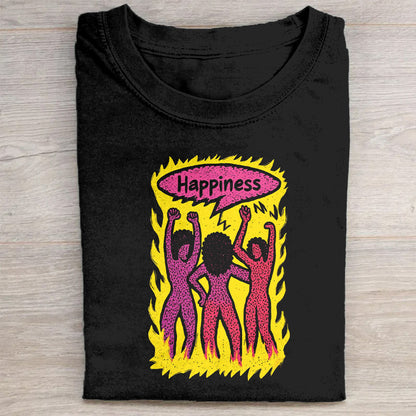 Flame Happiness Graphic T-Shirt