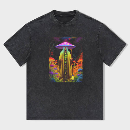 Psychedelic Mushroom Forest Graphic T-Shirt