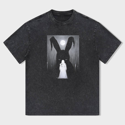 Mystery Rabbit Ghost Graphic T-Shirt
