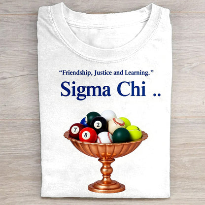 Sigma Chi Friendship Justice Learning Fraternity T-Shirt